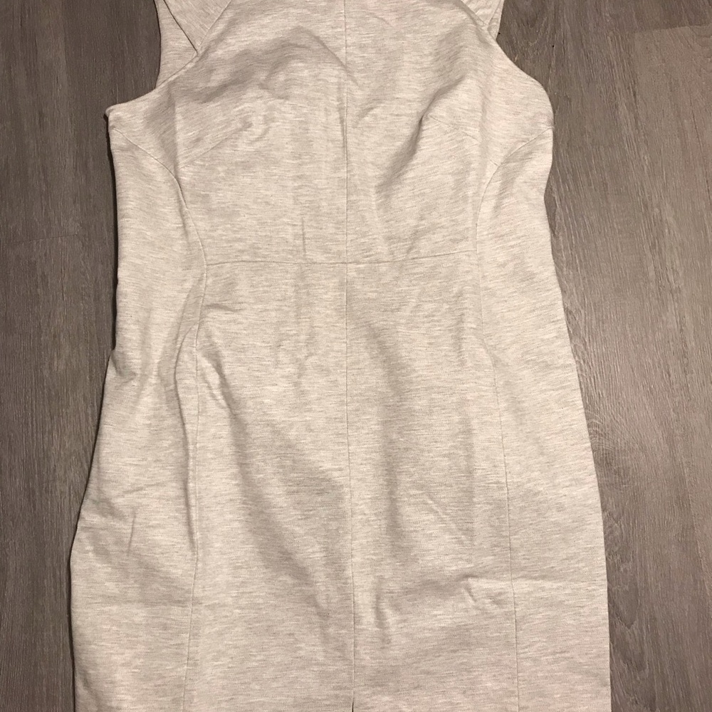 MM Lafleur NWT Kate Dress Twill Ponte Light Heather Gray Size 2X Career